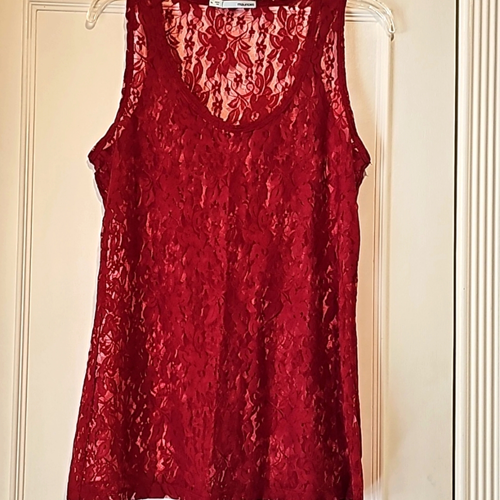 Maurices Lace tank top